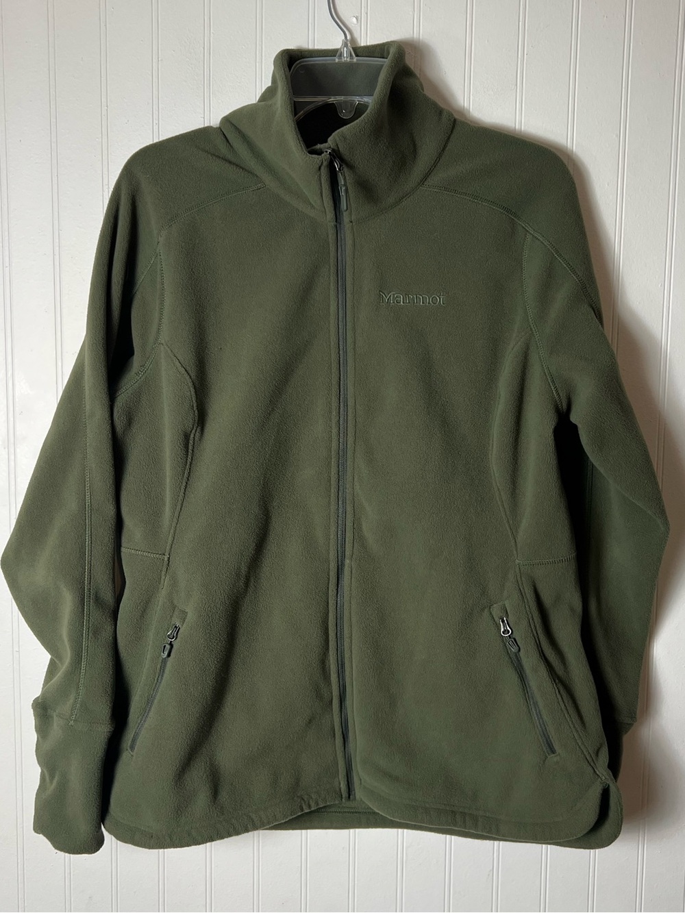 Marmot Olive Green Womens XL Fleece Jacket
